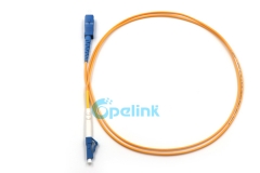 SC-LC Fiber Jumper, 2.0mm SM Simplex 9/125 Fiber Optic Patch Cable