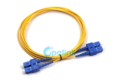 SC-SC Fiber Jumper, 2.0mm Duplex SM 9/125 Fiber Optic Patch Cable