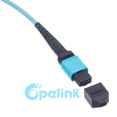 Cable de fibra redonda MTP/MPO-LC Fanout 2,0mm multimodo OM3 Cable de parche de fibra óptica