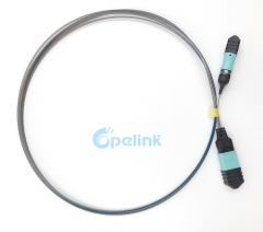 12-Fiber MPO/MTP Ribbon Fiber Cable OM3 Fiber Optic Patch Cable