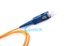 SC-LC Fiber Jumper, 2.0mm SM Simplex 9/125 Fiber Optic Patch Cable