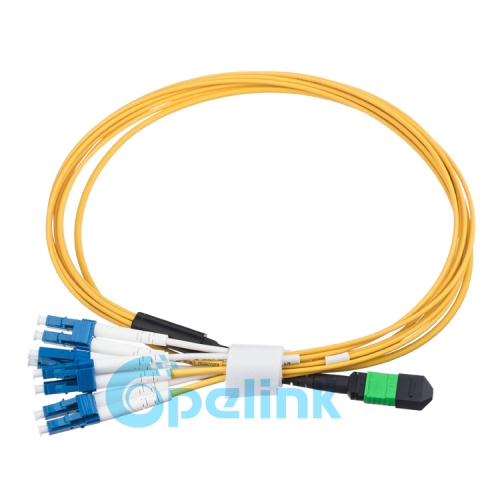 MTP/MPO-LC круглый волоконный кабель Fanout 2,0 мм одномодовый волоконно-оптический патч-кабель