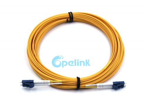 LC-LC Fiber Optic Patchcord, 2.0mm Duplex SM 9/125 Fiber Optic Patch Cable