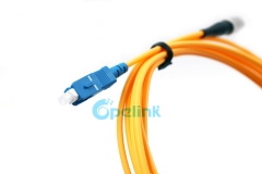 FC-SC Fiber Patch cord, 3.0mm SM Simplex 9/125 Fiber Optic Patch Cable