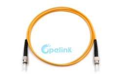 ST-ST Fiber Jumper, 3.0mm SM Simplex 9/125 Fiber Optic Patch Cable