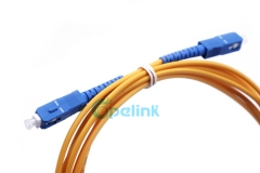 SC-SC Fiber Jumper, 3.0mm SM Simplex 9/125 Fiber Optic Patch Cable