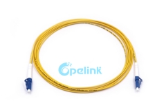 LC-LC Cable de parche de fibra óptica, 2,0mm SM Simplex 9/125 Cable de parche de fibra óptica