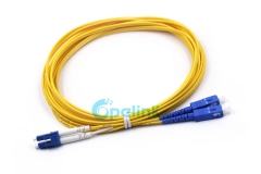 SC-LC cabo de patch de fibra, 2.0mm duplex sm 9/125 cabo de patch de fibra óptica