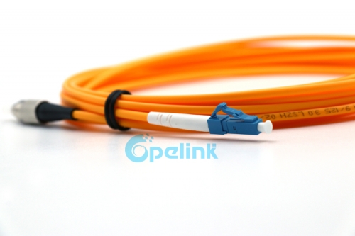 20M LC-FC Armored Simplex 9/125 SingleMode  Fiber Optic Cable Patch Cord Jumper 