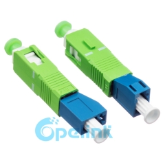 LC-SC/APC Singlemode hembra a macho adaptador de fibra de enchufe adaptador de fibra óptica de acoplamiento de hibird adaptador de fibra óptica