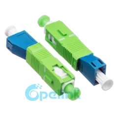 LC-SC/apc singlemode feminino para macho adaptador de fibra plug-in adaptador de fibra óptica de acasalamento hybird adaptador de fibra óptica
