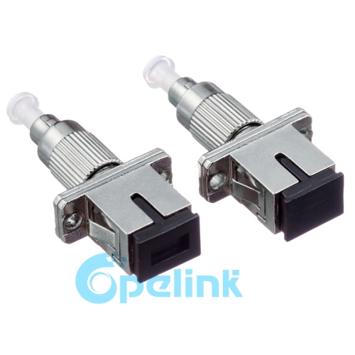 SC-FC Singlemode Female to Male Fiber Adapter Plug-in Fiber Optic Adaptor Hybird Mating Fiber Optic Adapter