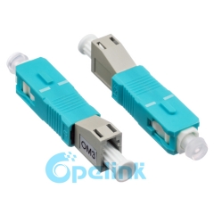 LC-SC multimodo OM3 hembra a macho adaptador de fibra de enchufe adaptador de fibra óptica de acoplamiento Hybird adaptador de fibra óptica