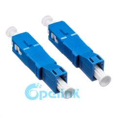 LC-SC Singlemode hembra a macho adaptador de fibra enchufe adaptador de fibra óptica de acoplamiento de hibird adaptador de fibra óptica