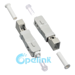 LC-SC hembra multimodo adaptador de fibra masculina enchufe adaptador de fibra óptica Acoplamiento de hibird adaptador de fibra óptica