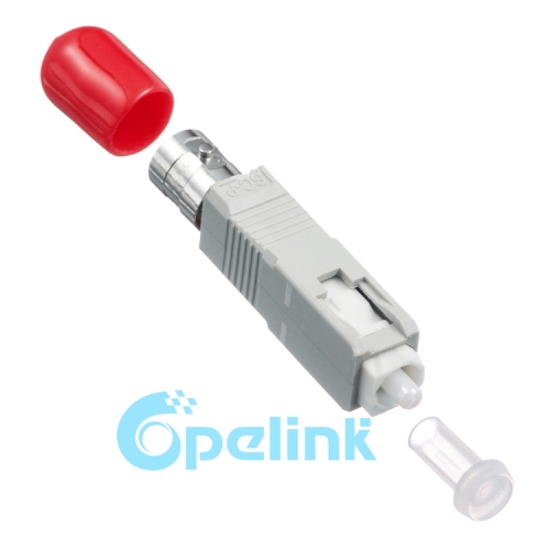 ST-SC Multimode Female to Male Fiber Adapter Plug-in Fiber Optic Adaptor Hybird Mating Fiber Optic Adapter