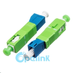 LC-SC/APC Singlemode hembra a macho adaptador de fibra de enchufe adaptador de fibra óptica de acoplamiento de hibird adaptador de fibra óptica