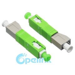 Adaptador de fibra óptica de enchufe adaptador de fibra óptica de LC-SC/APC hembra multimodo adaptador de fibra óptica de apareamiento Hybird