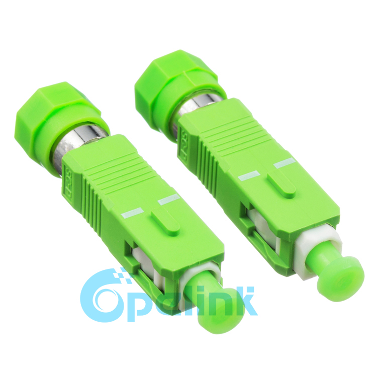 FC/APC SC/APC Male to Female Mating Fiber Adapter Precise angle