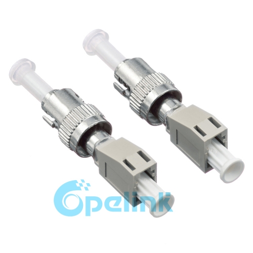 LC-ST Multimode Female to Male Fiber Adapter Plug-in Fiber Optic Adaptor Hybird Mating Fiber Optic Adapter