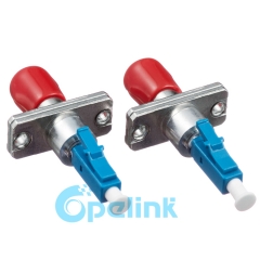 ST-LC Singlemode hembra a macho adaptador de fibra enchufe adaptador de fibra óptica de acoplamiento Hybird adaptador de fibra óptica con brida Rectangular
