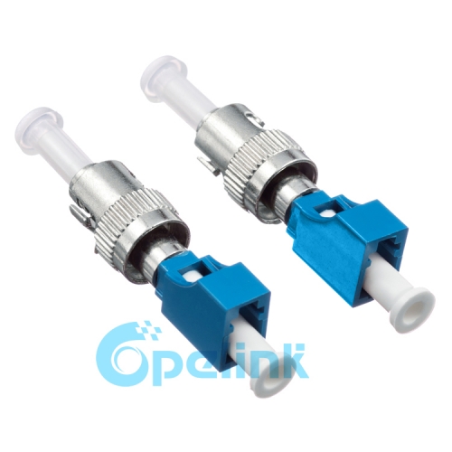 LC-ST Singlemode Female to Male Fiber Adapter Plug-in Fiber Optic Adaptor Hybird Mating Fiber Optic Adapter
