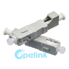LC-SC hembra multimodo adaptador de fibra masculina enchufe adaptador de fibra óptica Acoplamiento de hibird adaptador de fibra óptica