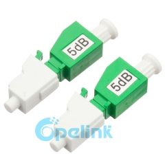 Lc/APC-LC/apc feminino para macho atenuador de fibra óptica, plug-in fixa atenuador óptico