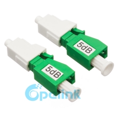 Lc/APC-LC/apc feminino para macho atenuador de fibra óptica, plug-in fixa atenuador óptico