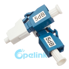 LC-LC Plug-in Fixed Optical Attenuator, Connector type Fiber Optic Attenuator