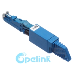 E2000-E2000 Plug-in atenuador óptico fijo, tipo de conector atenuador de fibra óptica