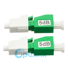 Lc/APC-LC/apc feminino para macho atenuador de fibra óptica, plug-in fixa atenuador óptico