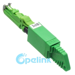 E2000/APC-E2000/APC hembra a macho atenuador de fibra óptica, enchufe atenuador óptico fijo
