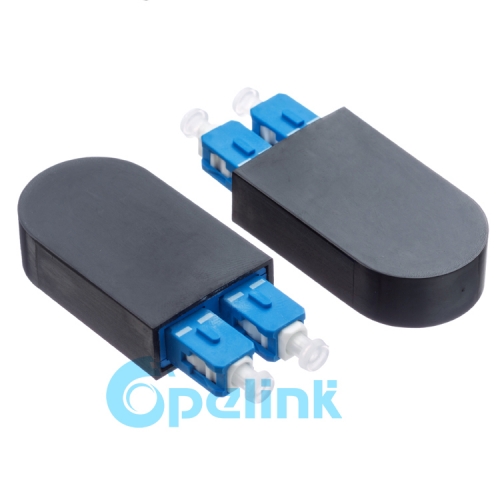 Adaptador de Loopback de fibra óptica Singlemode dúplex SC