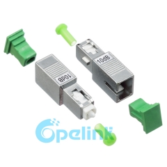SC/APC-SC/APC tipo de conector de Metal atenuador de fibra óptica, enchufe atenuador óptico fijo