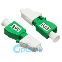 Lc/APC-LC/apc feminino para macho atenuador de fibra óptica, plug-in fixa atenuador óptico