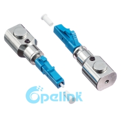 LC Fiber Optic Temporary Connector Round Type Bare Fiber Adapter