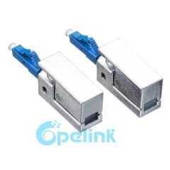 LC Bare Fiber connector Square Type Fiber Optic Adapter