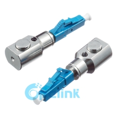 LC Fiber Optic Temporary Connector Round Type Bare Fiber Adapter