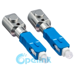 Sc Bare Fiber Connector Round Type Fiber Optic Adapter