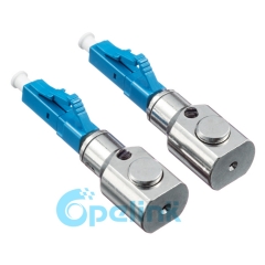 LC Fiber Optic Temporary Connector Round Type Bare Fiber Adapter