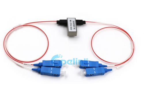 2X2 Fiber Optic Switch, SC/PC FSW Optical Switch For Fiber Test System