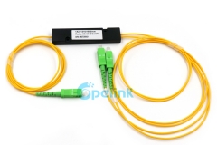 Acoplador óptico 1X2: 2,0mm SC/APC ABS caja FBT acoplador divisor
