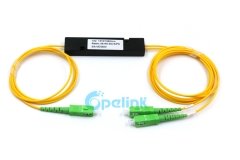 Acoplador óptico 1X2: 2,0mm SC/APC ABS caja FBT acoplador divisor