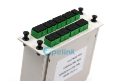 Cassete de divisor óptico: 1 x16 sc/apc divisor de fibra óptica plc