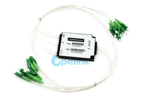12CH CCWDM Module, 0.9mm LC/APC Optical Compact CWDM