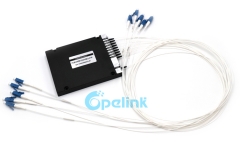8CH Optical CWDM, 0.9mm LC/PC ABS Box Mux/Demux CWDM Module With EXP