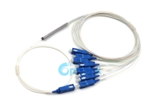 Divisor óptico 1x8, sc/pc 0.9mm mini divisor de fibra óptica sem bloqueio plc