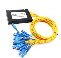 1X16 волоконный сплиттер, SC/PC пластик ABS коробка оптоволоконный PLC сплиттер