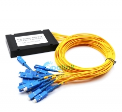 1X16 волоконный сплиттер, SC/PC пластик ABS коробка оптоволоконный PLC сплиттер